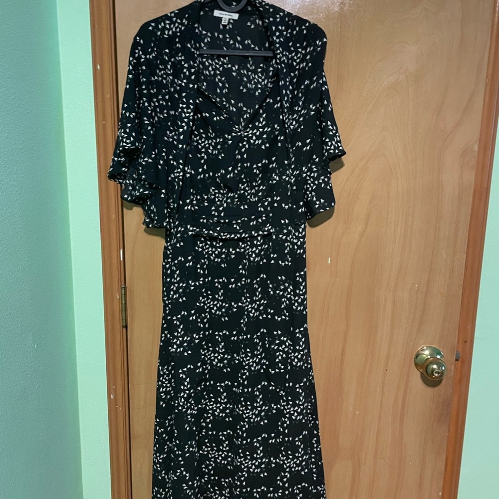 Elegant Black and White Women's Dress